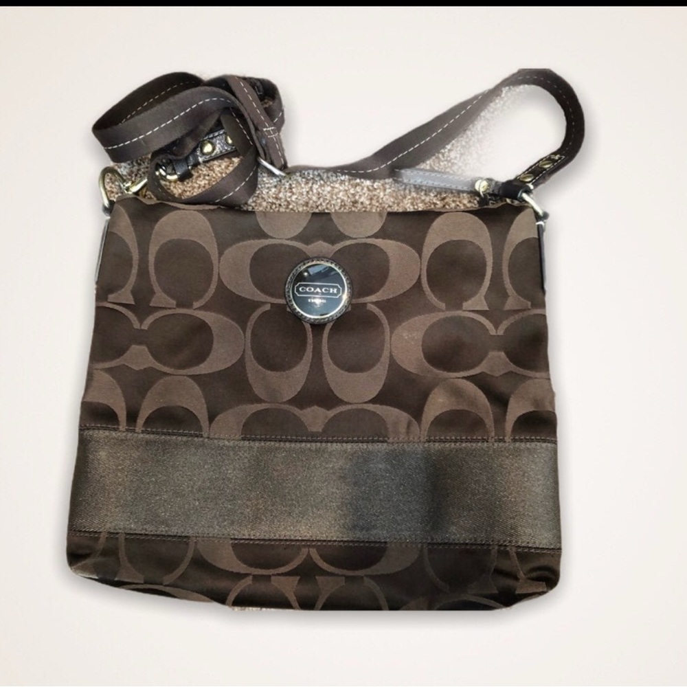 Vintage Coach Brown Crossbody Bag
